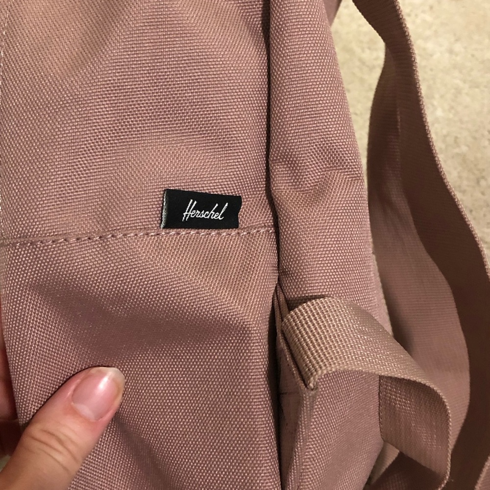 Herschel Mini Backpack Mauve Dusty Rose Pink Classic Casual Travel Bag - Picture 8 of 10